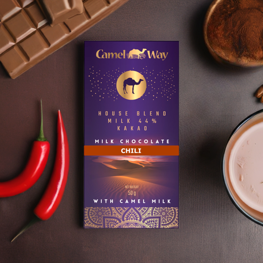Handmade Camel Milk Chocolate with Chilli | 44% Cocoa-0
