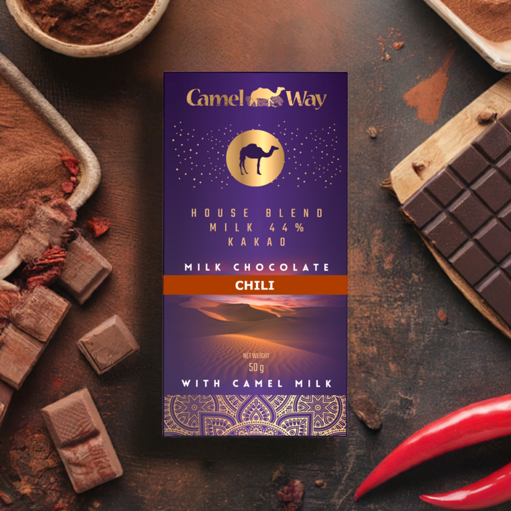 Handmade Camel Milk Chocolate with Chilli | 44% Cocoa-3