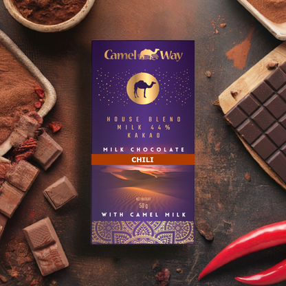Handmade Camel Milk Chocolate with Chilli | 44% Cocoa-3