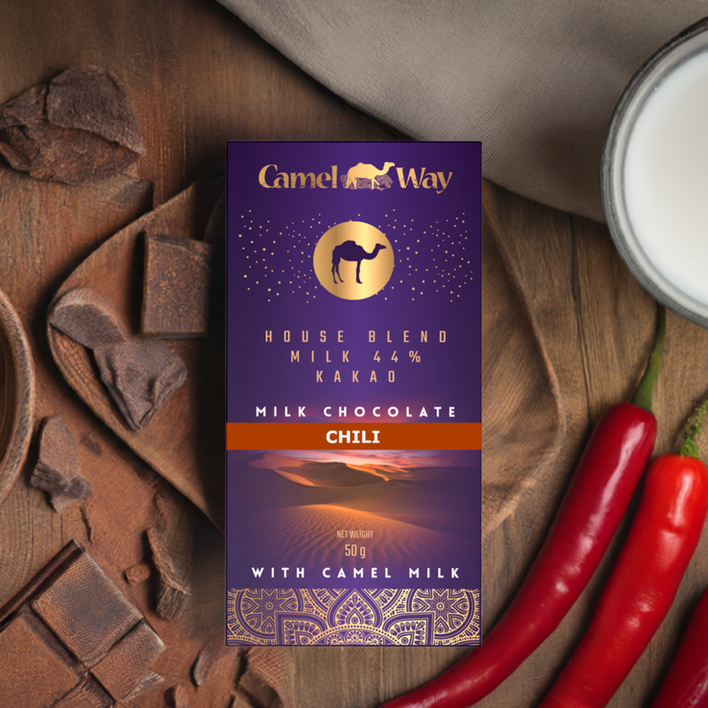 Handmade Camel Milk Chocolate with Chilli | 44% Cocoa-2