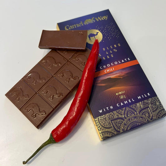 Handmade Camel Milk Chocolate with Chilli | 44% Cocoa-1