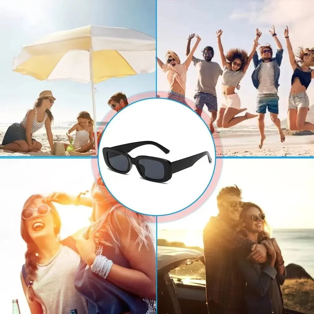 Unisex Retro Sunglasses – UV Protection &amp; Vintage Style for Cycling 