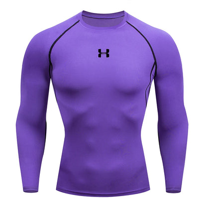 Men's Long Sleeve Sports Top – Compression and Optimal Support 