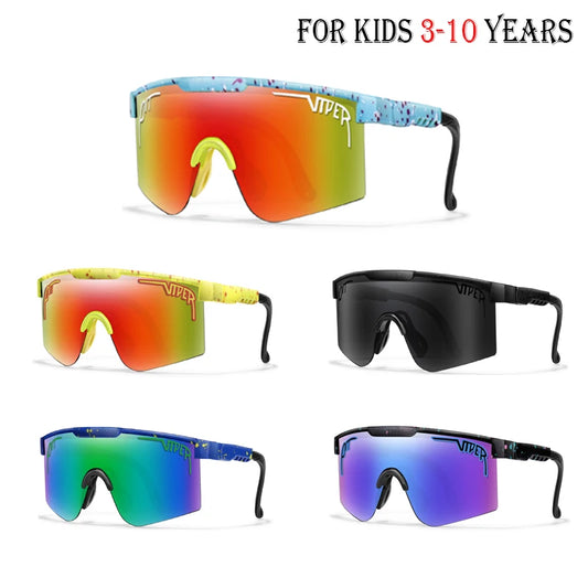 PIT VIPER Kids Cycling Glasses (3-8 years) – Anti-Glare &amp; Sun Protection 