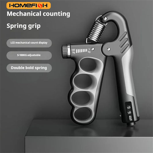 Adjustable Resistance Gripper with Counter – 5 to 100 KG – Hand and Forearm Strengthening