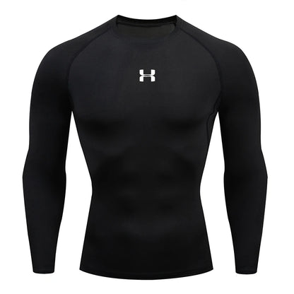 Men's Long Sleeve Sports Top – Compression and Optimal Support 