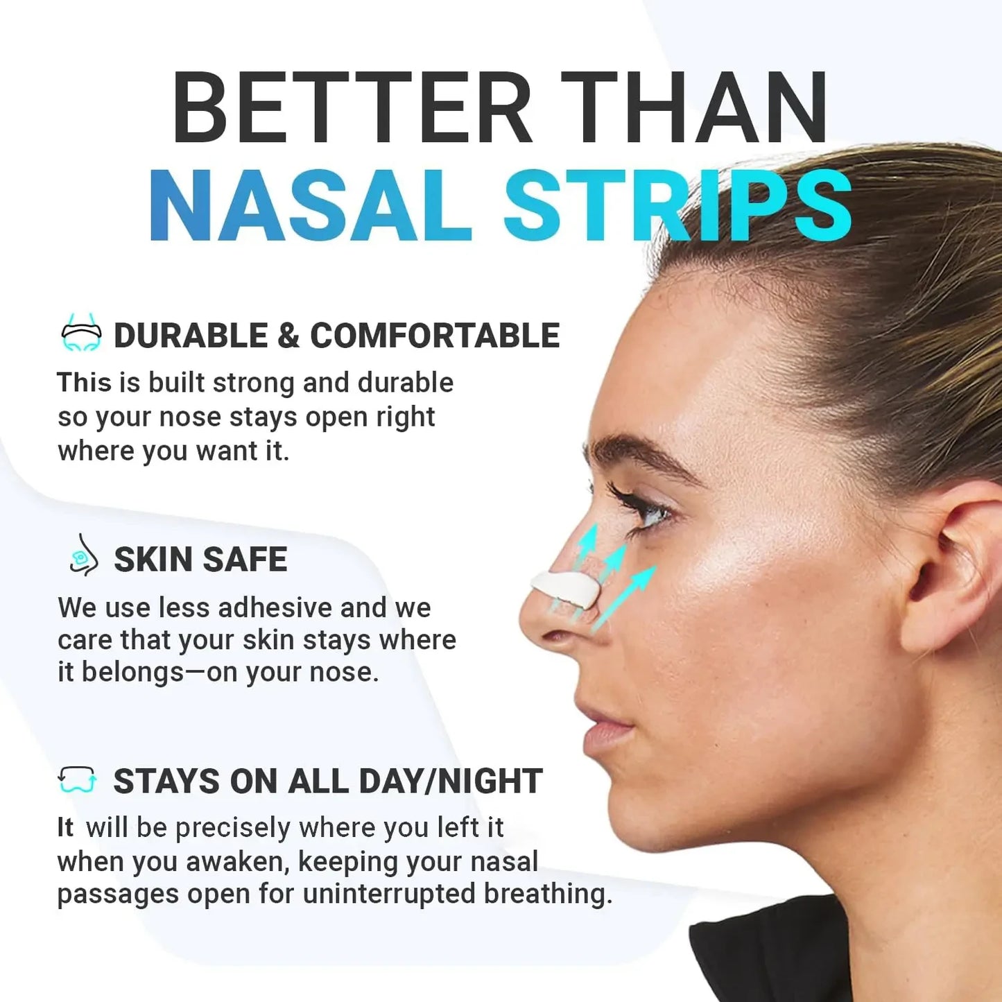 Anti-Snoring &amp; Easy Breathing Nasal Dilator – Nighttime Comfort &amp; Sport