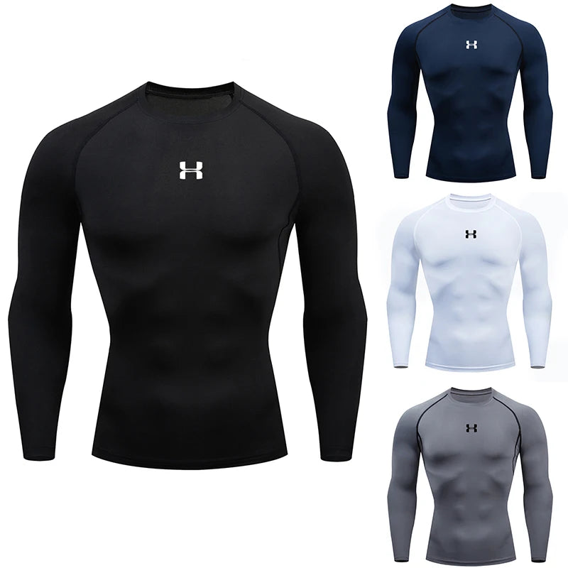 Men's Long Sleeve Sports Top – Compression and Optimal Support 