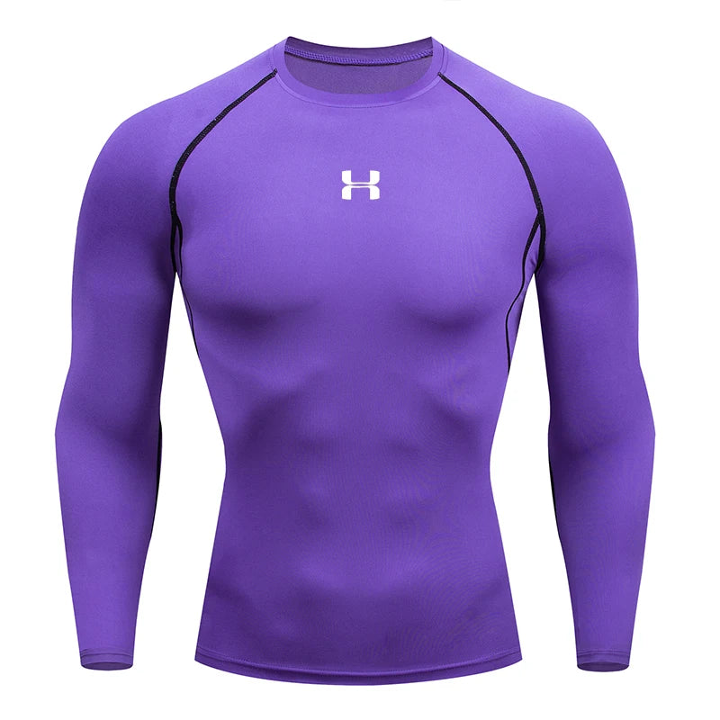 Men's Long Sleeve Sports Top – Compression and Optimal Support 