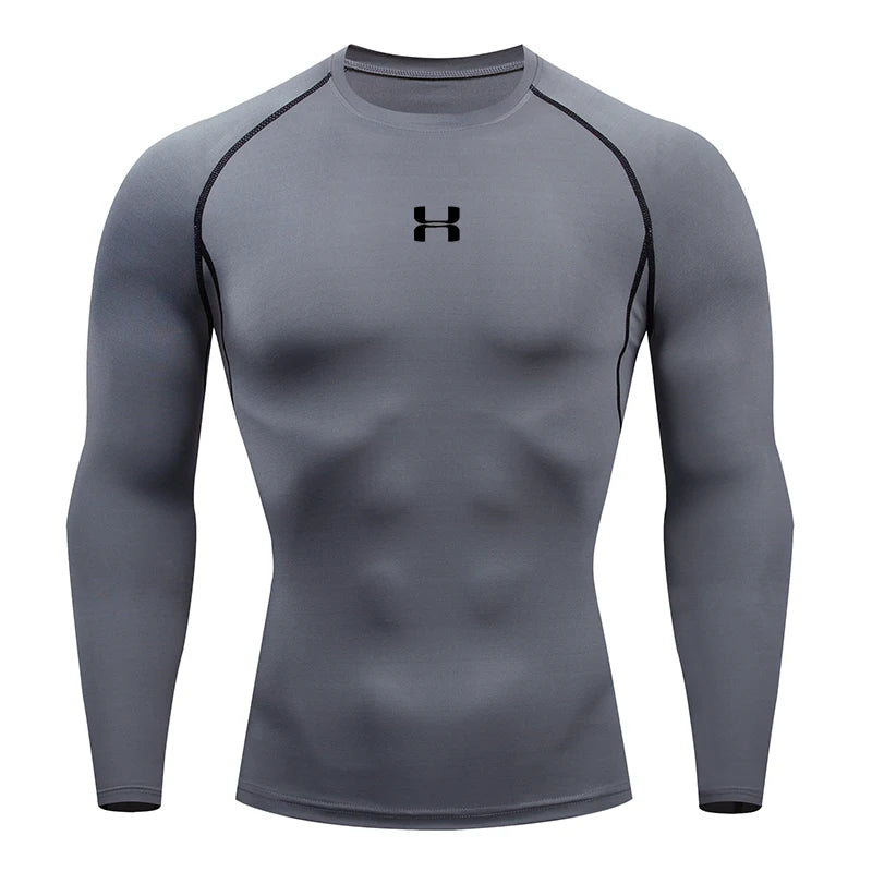Men's Long Sleeve Sports Top – Compression and Optimal Support 