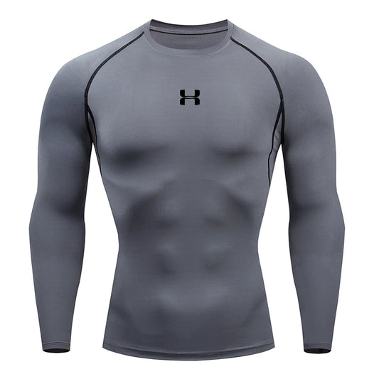 Men's Long Sleeve Sports Top – Compression and Optimal Support 