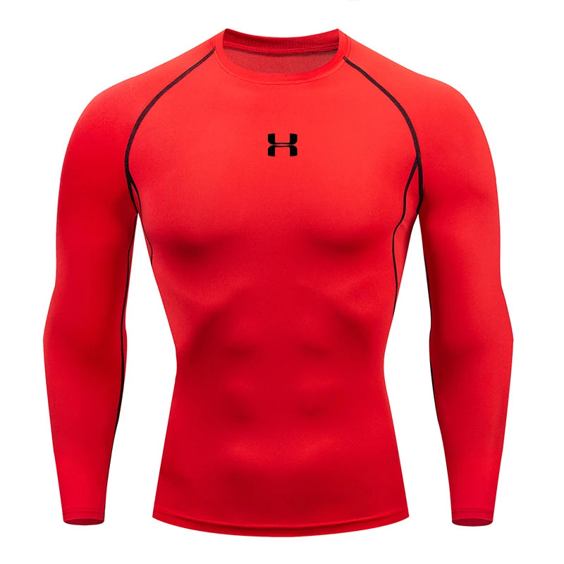 Men's Long Sleeve Sports Top – Compression and Optimal Support 