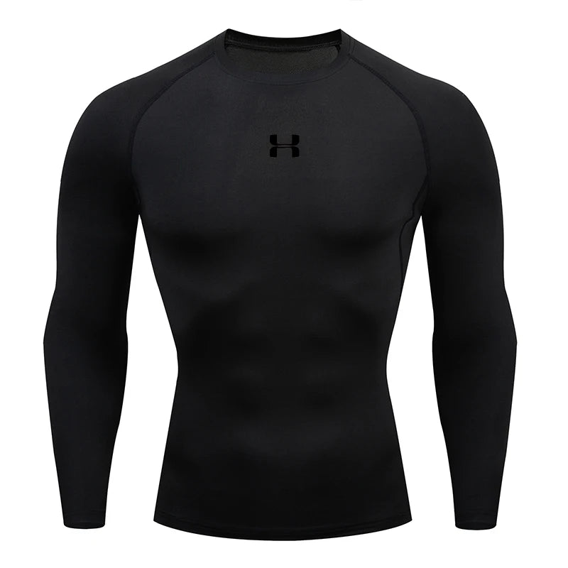 Men's Long Sleeve Sports Top – Compression and Optimal Support 