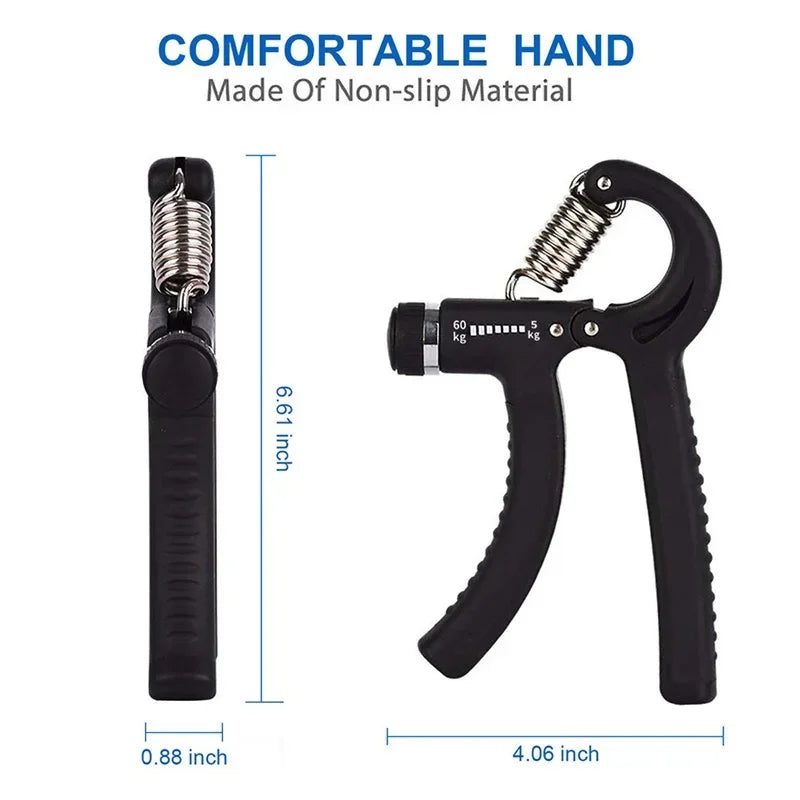 Adjustable R-Shaped Hand Grip – Wrist and Forearm Strengthener – Resistance 10-60 KG 