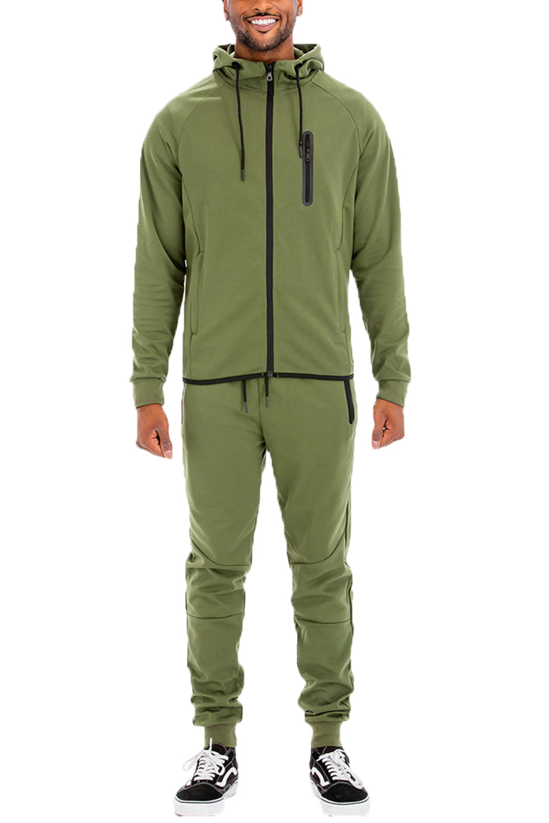 Dynamic Solid Sweat Set-12